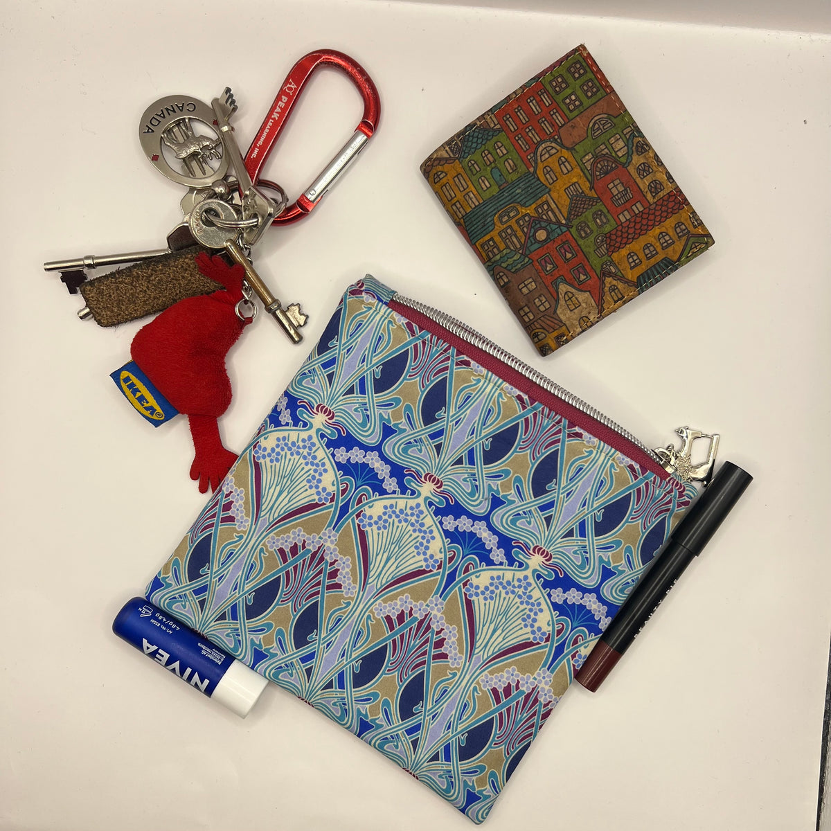 Upcycled Zipper Pouch - Liberty London's Ianthe Print