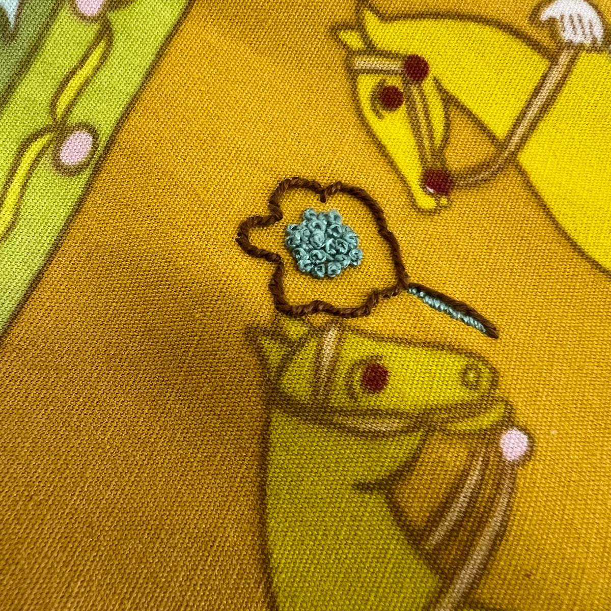 Upcycled Tote Bag in Unique 1970s Reclaimed Fabric