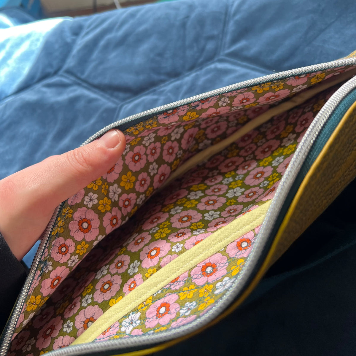 Upcycled Faux Leather Sling Bag | Mustard Yellow Bum Bag, Ethically Handmade
