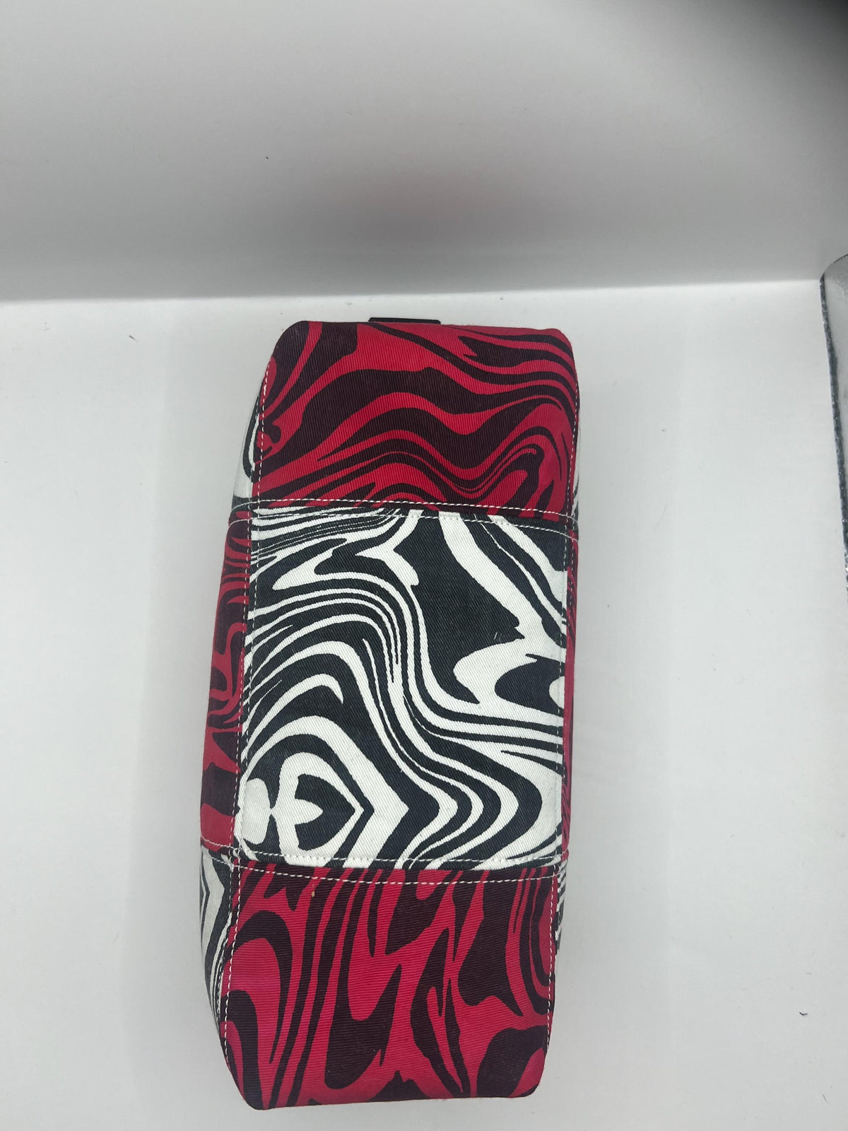 Upcycled Patchwork Swirly Pencil Case | Eco-conscious and Sustainable Pouch and Organiser | Cosmetics Bag