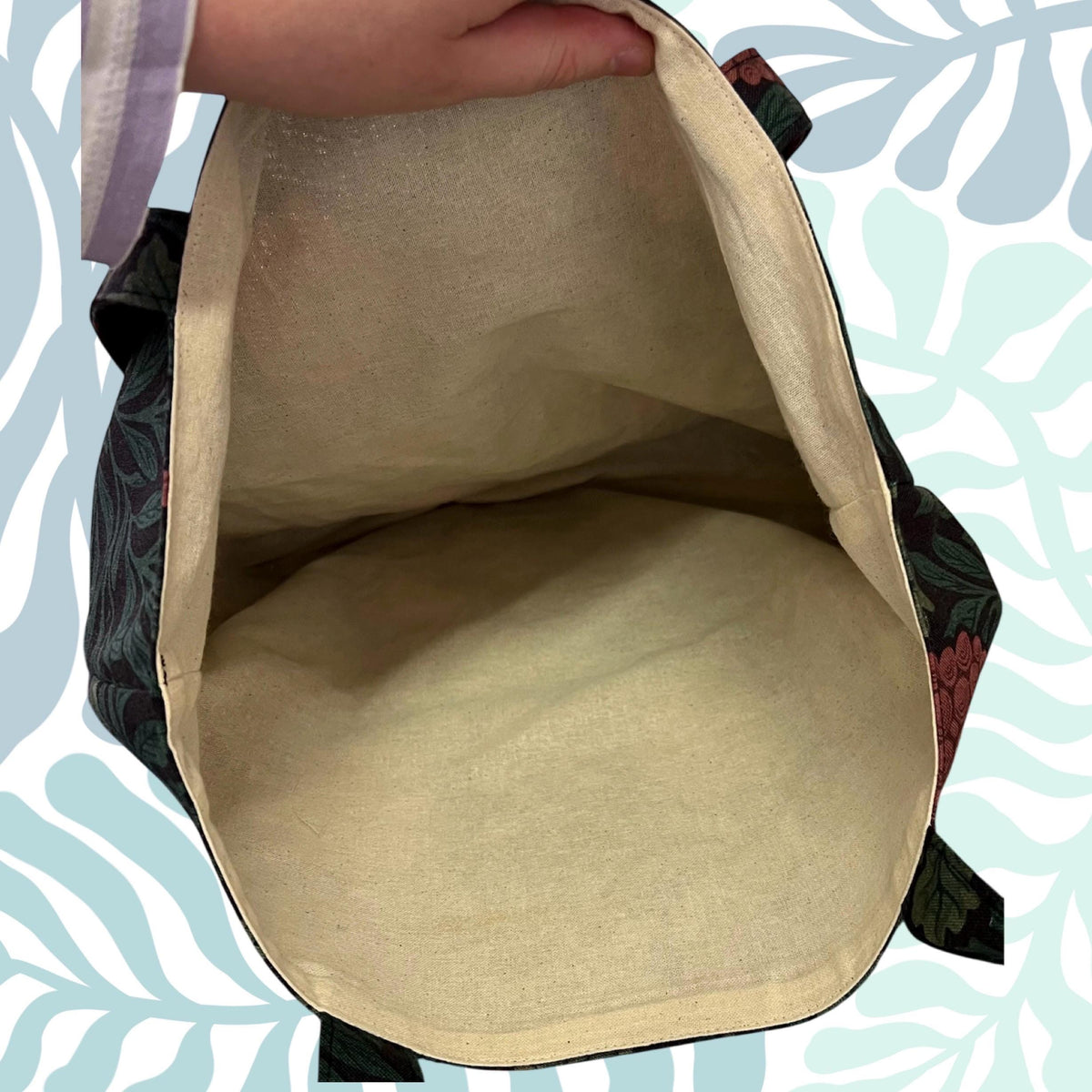 William Morris Tote Bag - Reclaimed Textiles - Ethically Handmade and Sustainable