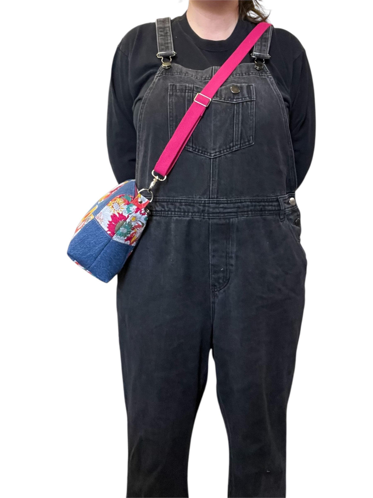 Repurposed Shoulder Bag - Upcycled Liberty London and Denim Crossbody - Recycled Textiles
